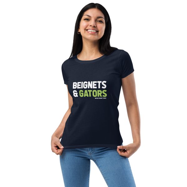 Beignets & Gators Short-Sleeve Woman’s T-Shirt - Image 2